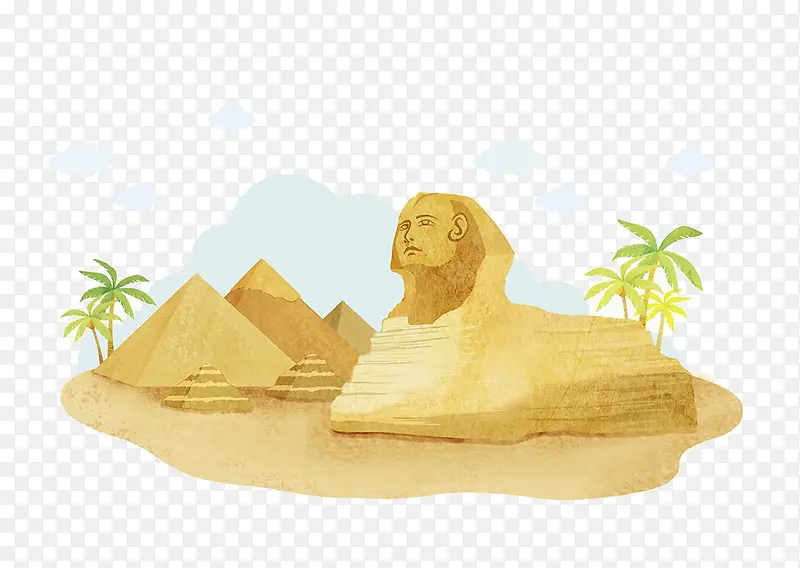 埃及金字塔插画