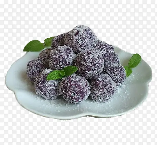 未熟的紫薯球