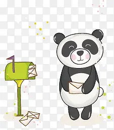 卡通国宝熊猫素材