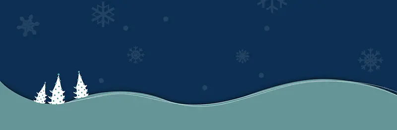 冬天雪景banner创意设计