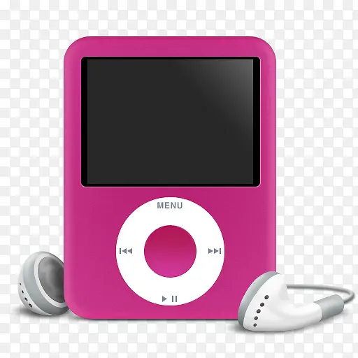 粉色ipod音乐播放器图标