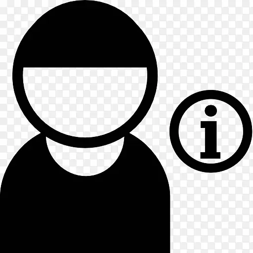 用户信息的圆形按钮图标