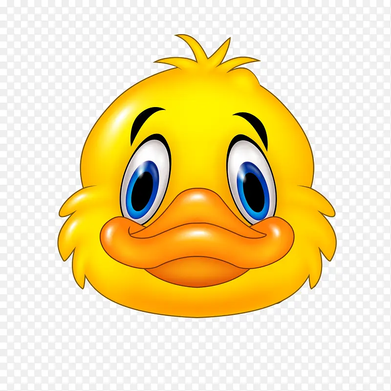 黄色的小鸭子头像设计