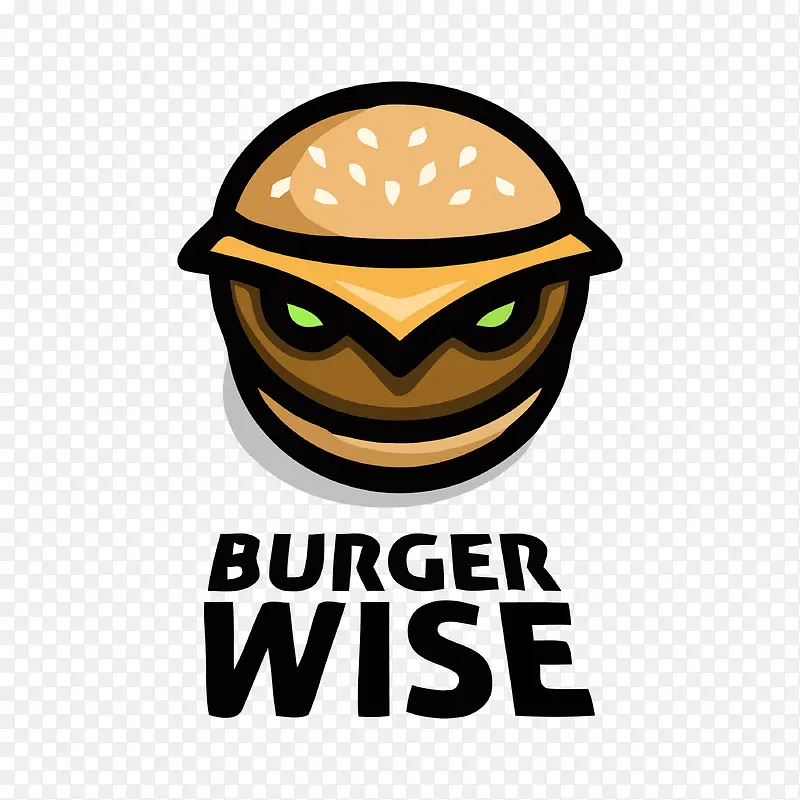 卡通  汉堡  logo