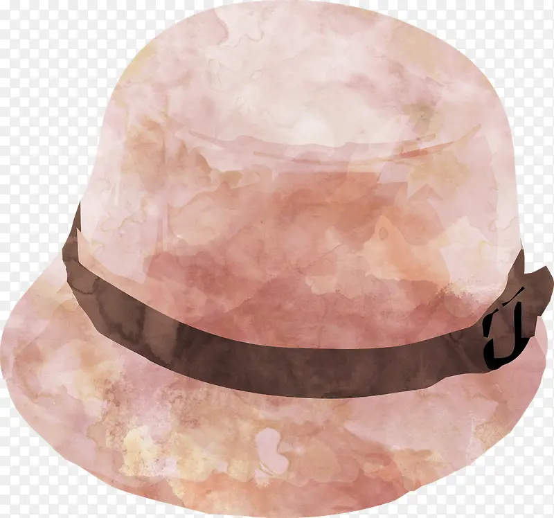 帽子创意水彩