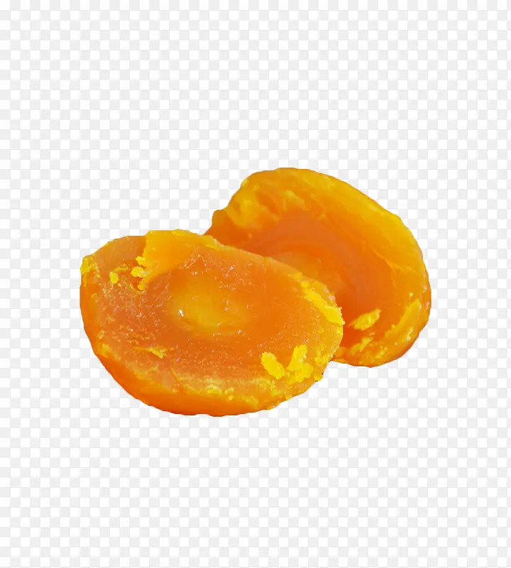 黄色切开的咸鸭蛋黄