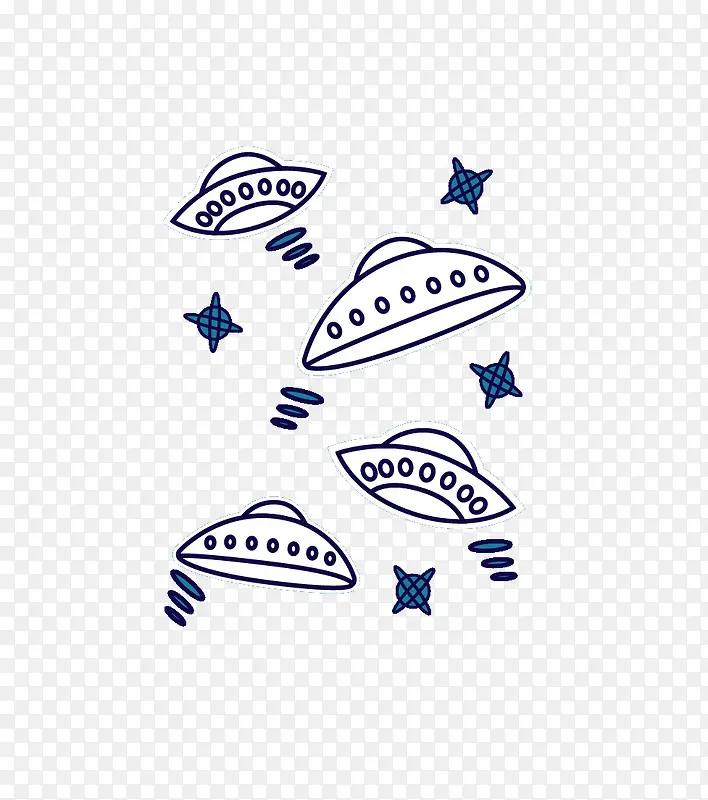 简笔画UFO