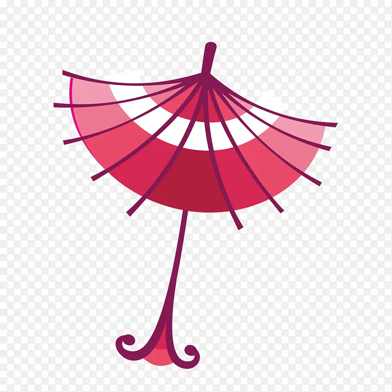 粉色雨伞
