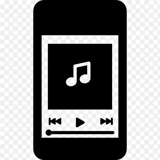 iPhone的音乐播放器图标