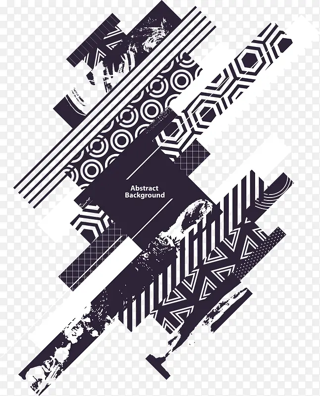 卡通黑白画矢量图