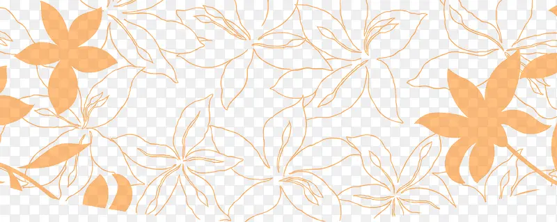 橙色花卉秋季护肤图片