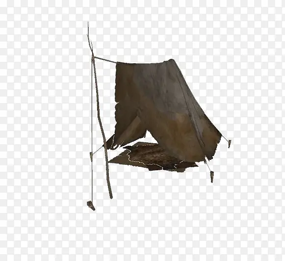 破旧帐篷模型