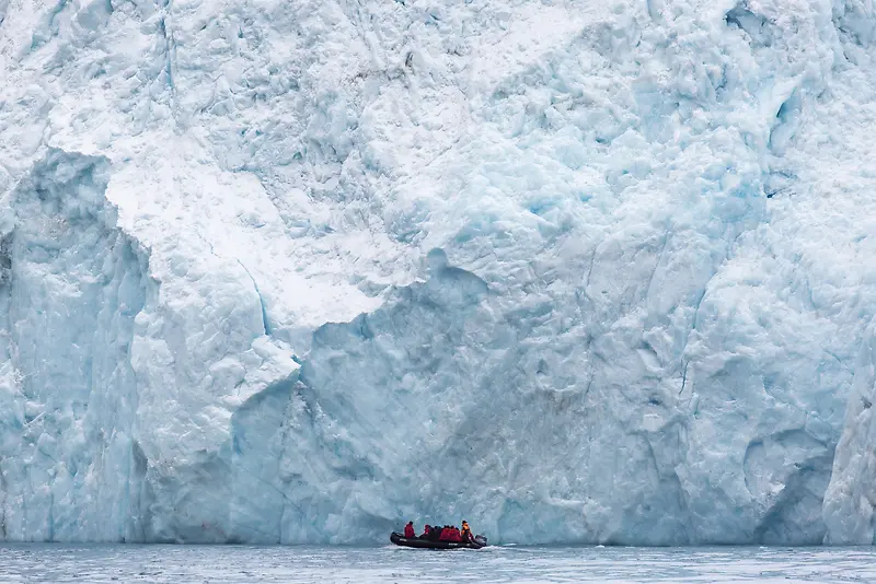 冰川小船湖面高清素材