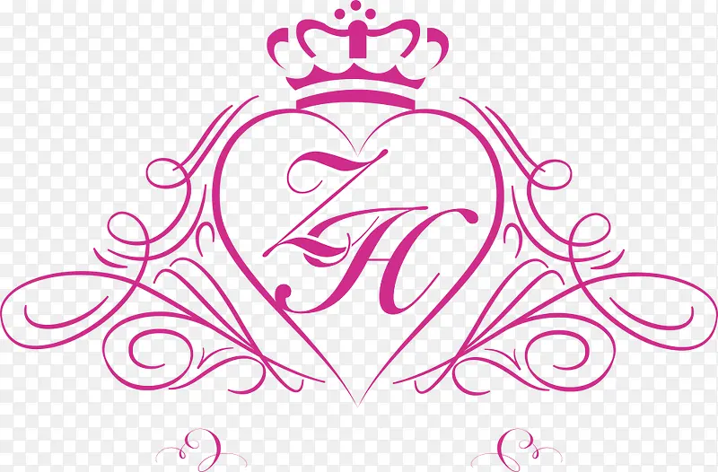 爱心皇冠婚礼logo