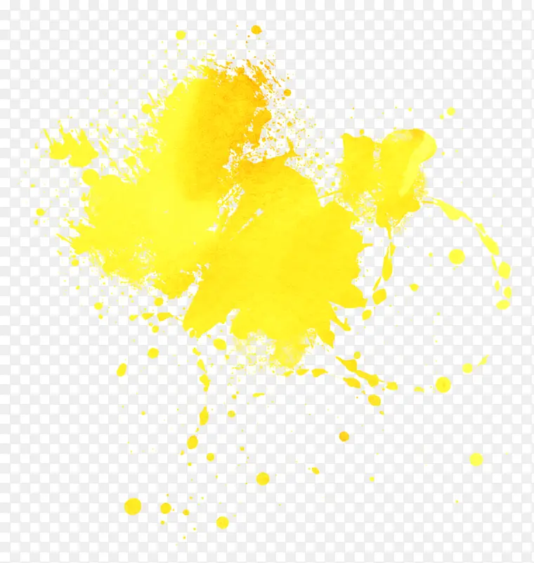黄色颜料痕迹