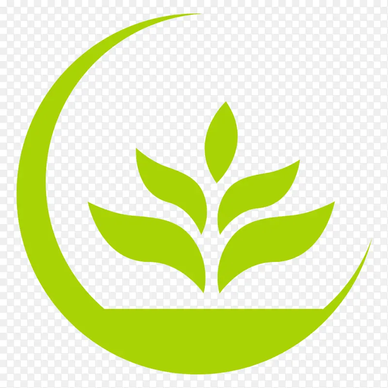 logo抽象莲花保护环境
