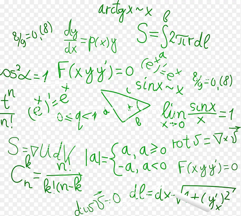 卡通绿色化学方程式