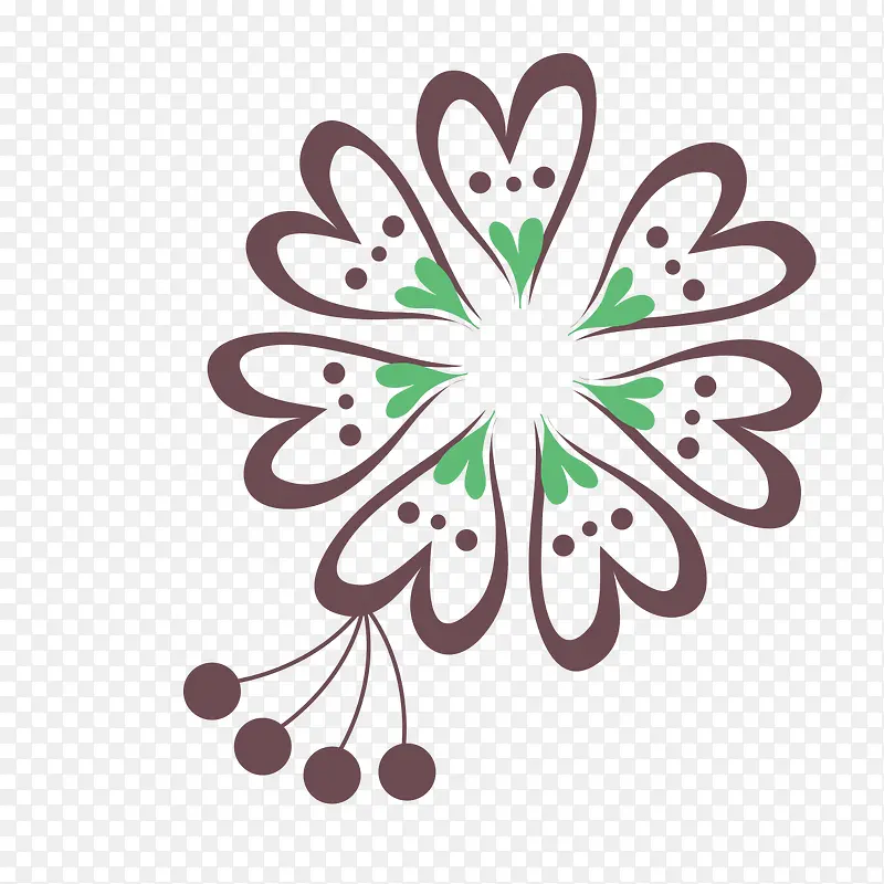 创意的对称花卉
