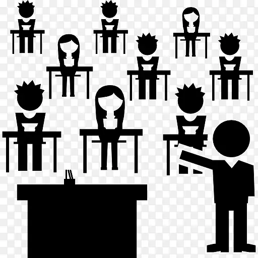 课堂与学生组和教师图标PNG图片素材下载_图片编号9243382-PNG素材网
