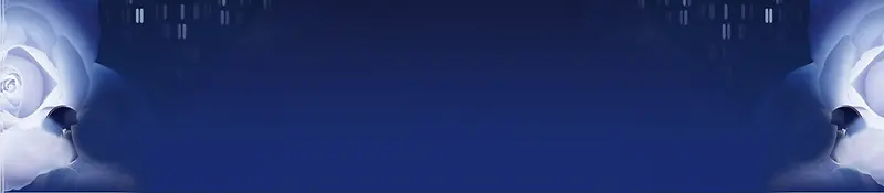 护肤品蓝色梦幻花朵背景banner