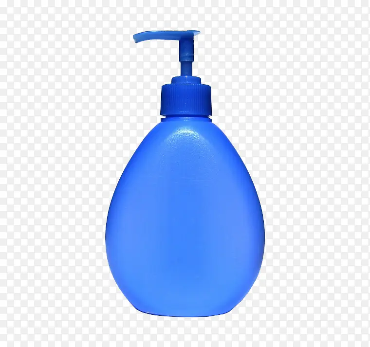 蓝色洗发露瓶子