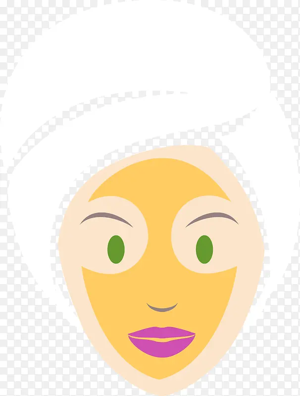 扁平网页面膜化妆品icon