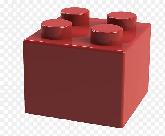 红色积木玩具