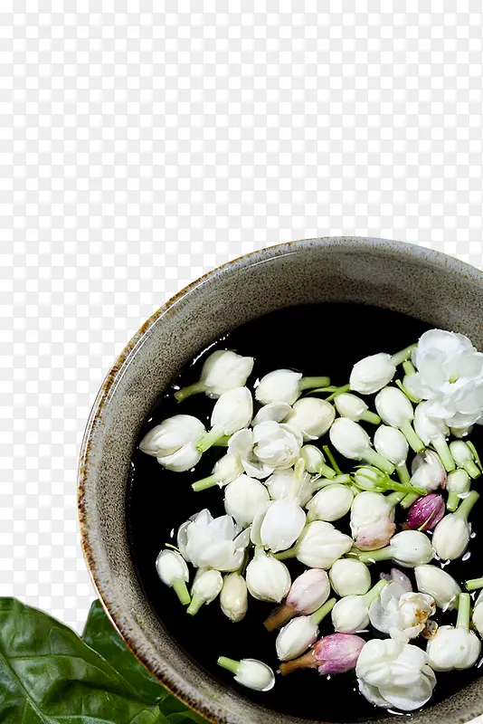 白色茉莉花苞