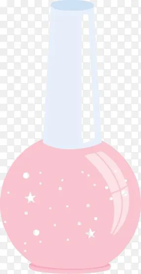 粉色玻璃瓶指甲油