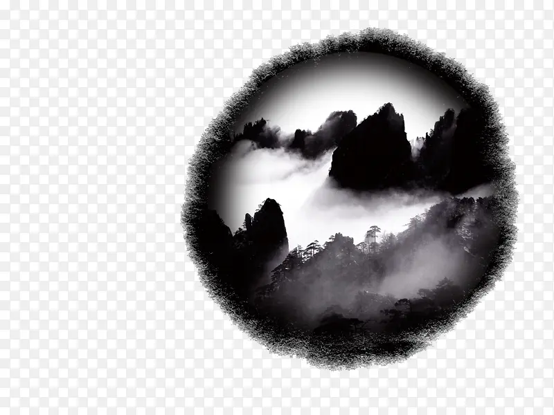 水墨山峦PNG图片素材下载_图片编号9251661-PNG素材网