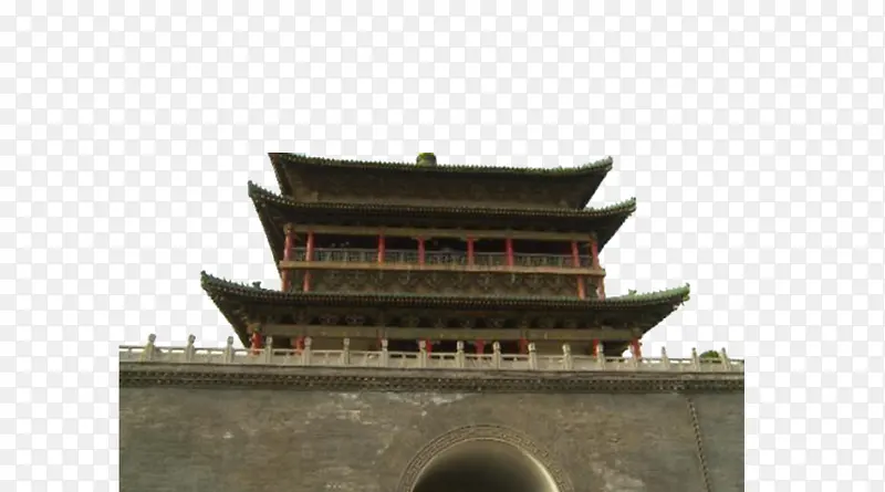 陕西建筑拍摄图插图元素
