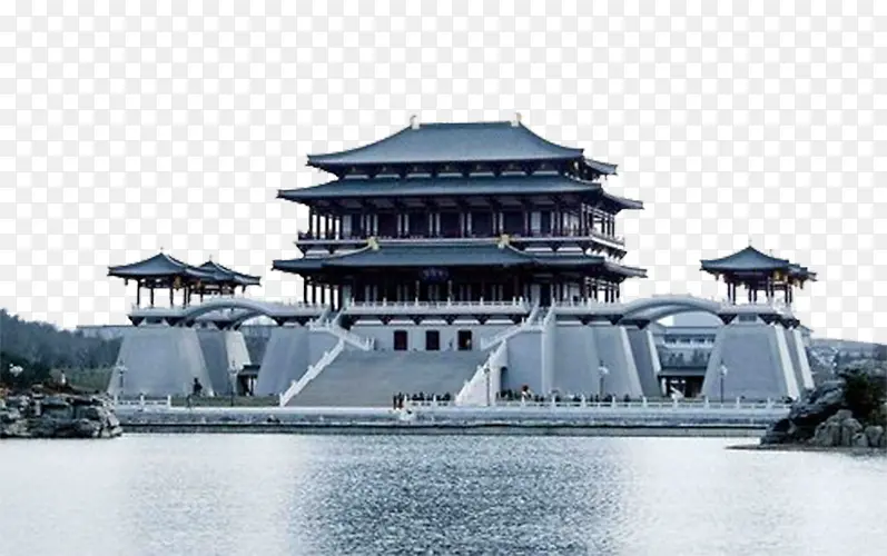 陕西建筑拍摄图插图元素