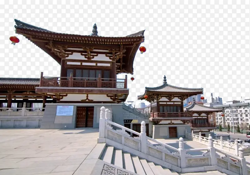 陕西建筑拍摄图插图元素