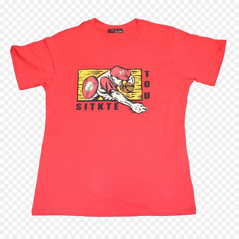 红色印花T恤PNG图片素材下载_图片编号9254941-PNG素材网
