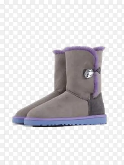 紫色雪地靴
