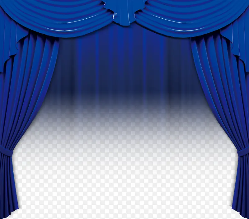 蓝色舞台幕布PNG图片素材下载_图片编号9258120-PNG素材网