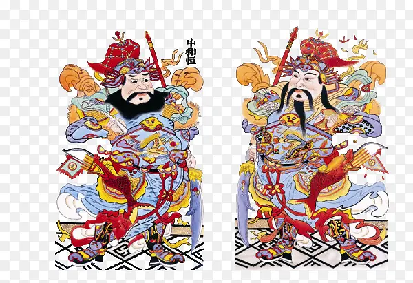 传统中国将军门神