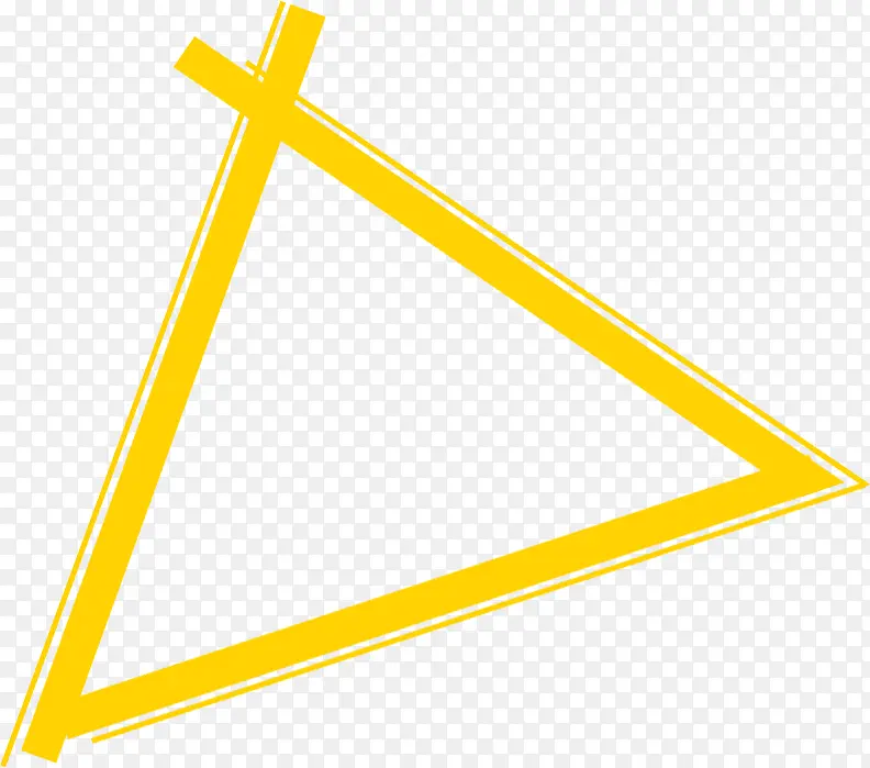 高清立体摄影活动黄色三角形