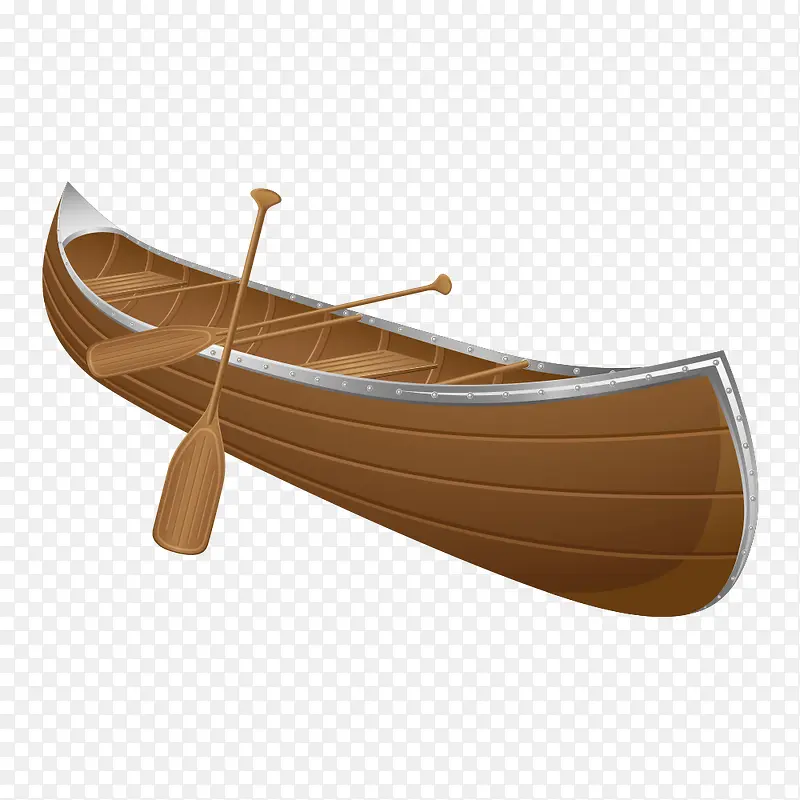 卡通小木船