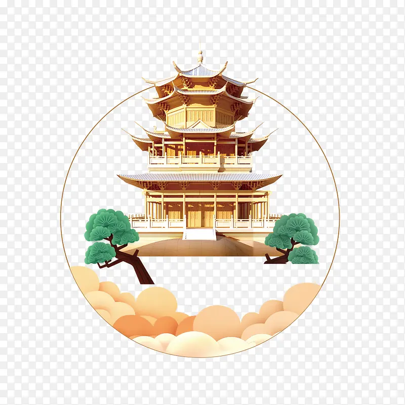 古代塔建筑圆形装饰PNG图片素材下载_图片编号9267892-PNG素材网