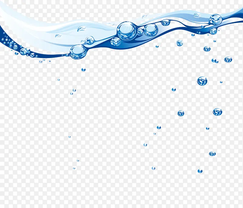波动的水矢量图