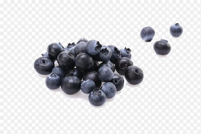 一堆蓝莓