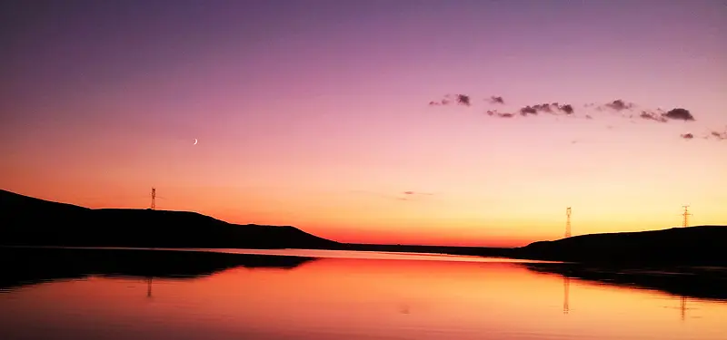 天空大海背景