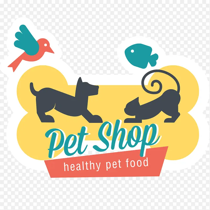 宠物 宠物店 招牌 可爱 猫狗