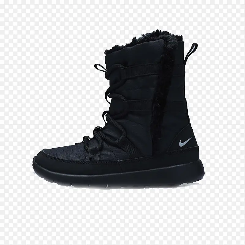 黑色雪地靴