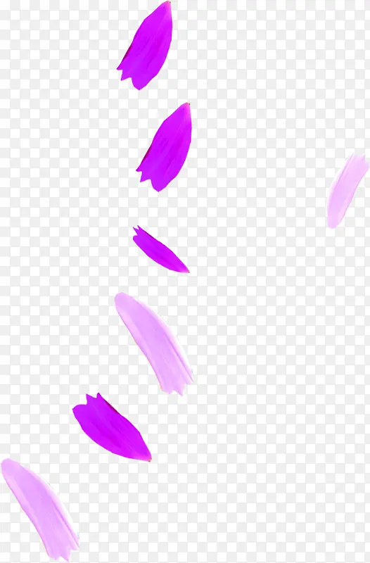 海报夏日花瓣紫色效果
