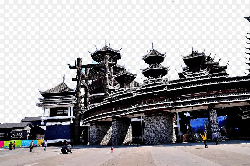 侗族鼓楼建筑三