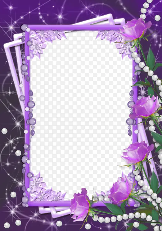 紫色背景的相框
