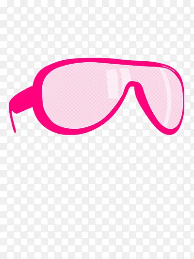 卡通粉红色眼镜