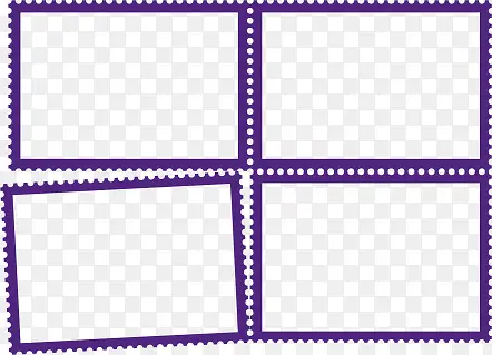 紫色波纹相框